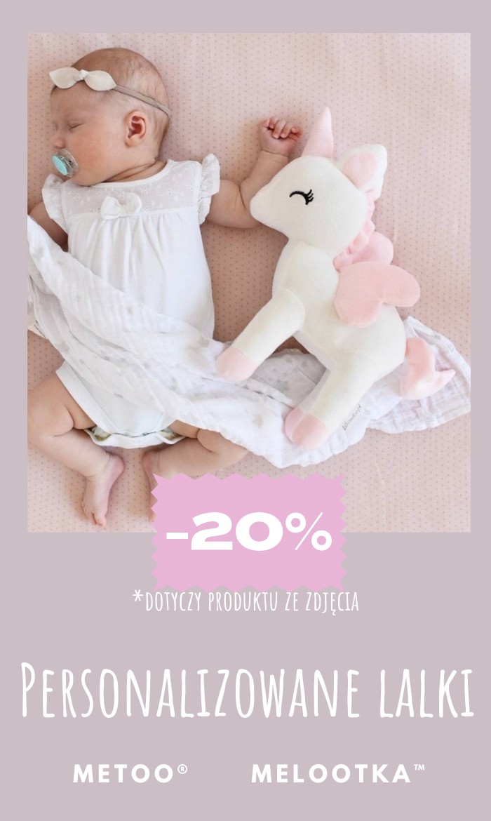 banner promo jednorozec biały L