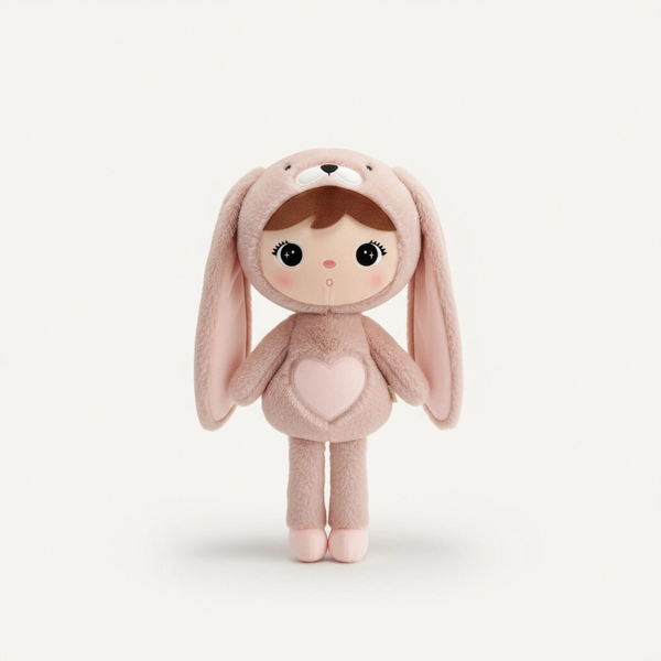 Różowy Królik 46cm Metoo