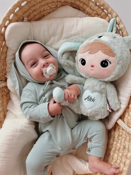 Srebrno-szary Królik 50cm Metoo