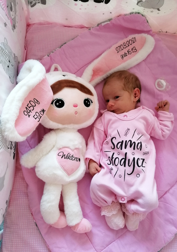 Biały Królik 50cm Metoo