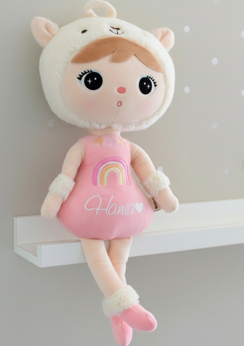 Różowa Alpaka 48cm Metoo