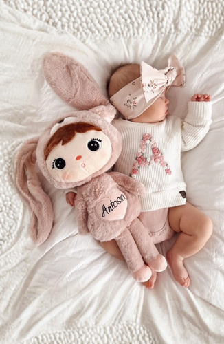 Różowy Królik 46cm Metoo