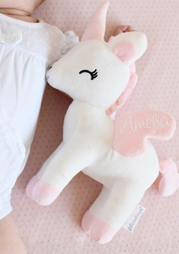 Pluszowy Jednorożec M- Ecru- Melootka